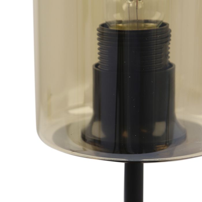 Modern table lamp amber, Gaya, with switch