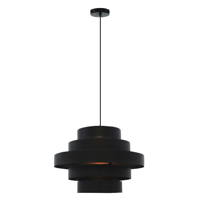 Rustic pendant light black, Jana