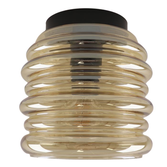 Glass ceiling light amber, Karen