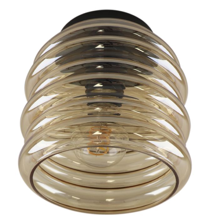 Glass ceiling light amber, Karen