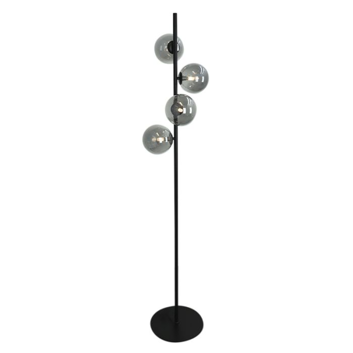 Design floor lamp grey, Remo, with switch