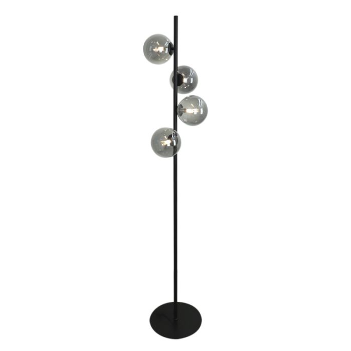 Design floor lamp grey, Remo, with switch