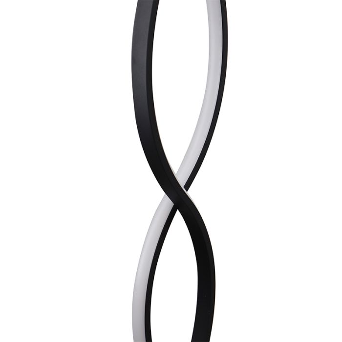 Design floor lamp black, Kuno, 36W, 3000K LED, 3-step dimmable