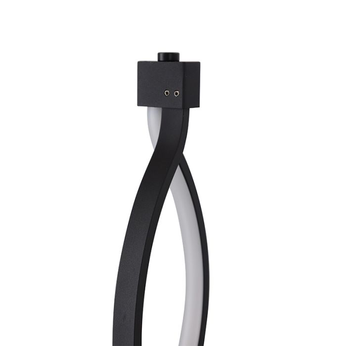 Design floor lamp black, Kuno, 36W, 3000K LED, 3-step dimmable