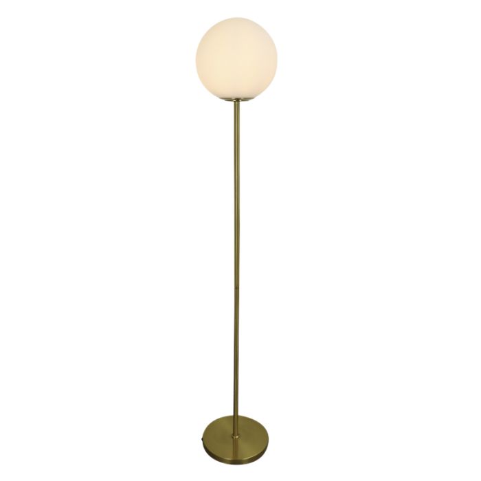 Design floor lamp white, Dolf, with switch