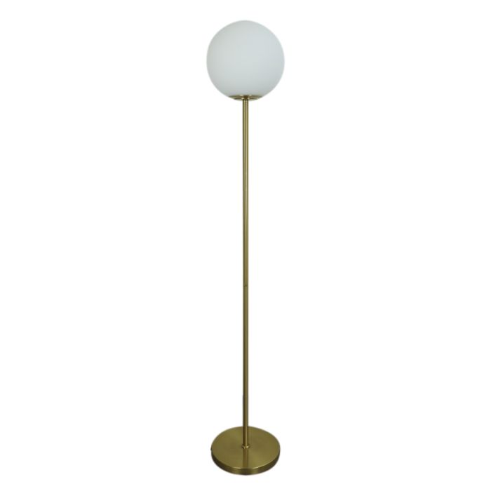 Design floor lamp white, Dolf, with switch