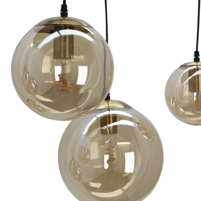 Design pendant light amber, Dolf