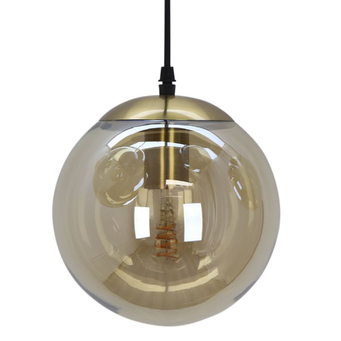 Design pendant light amber, Dolf