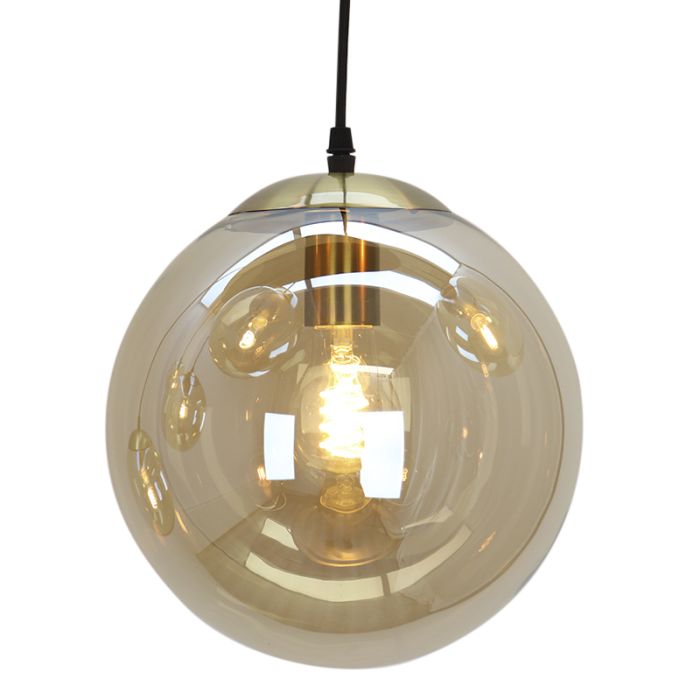 Design pendant light amber, Dolf