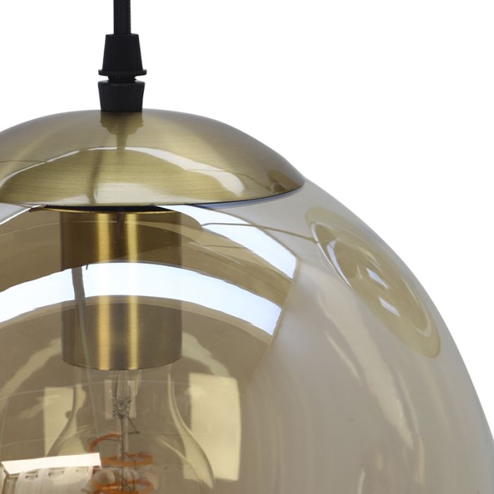 Design pendant light amber, Dolf