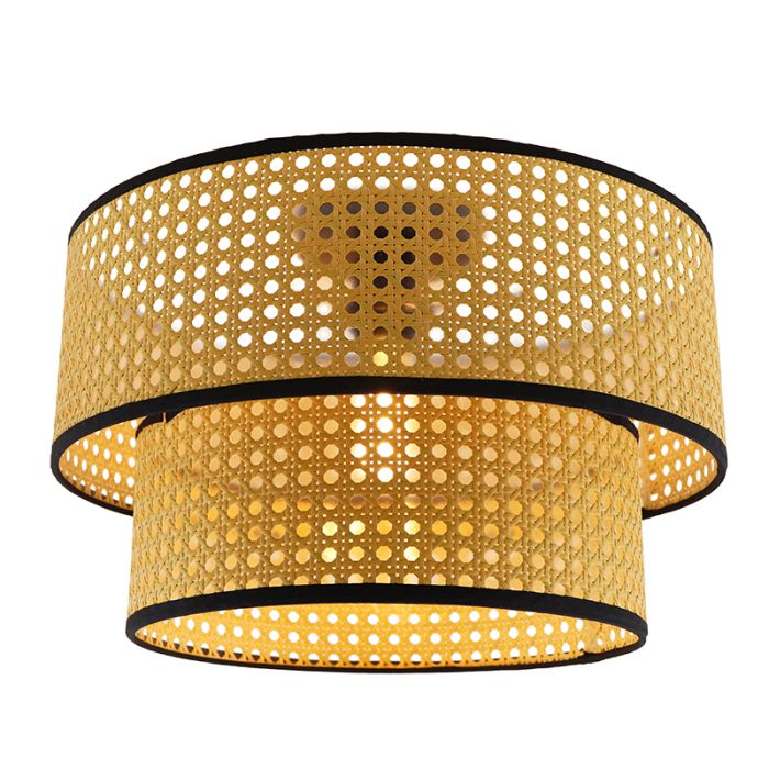 Rattan ceiling light brown, Kirsten