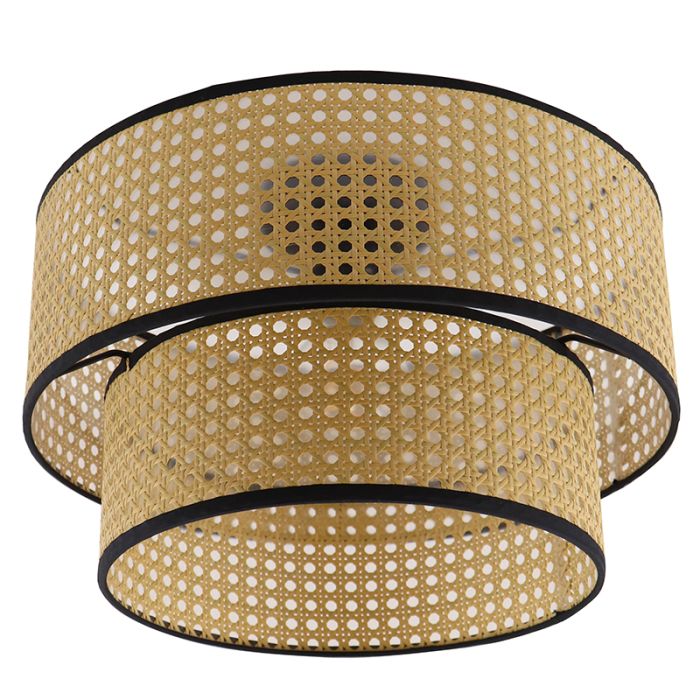 Rattan ceiling light brown, Kirsten