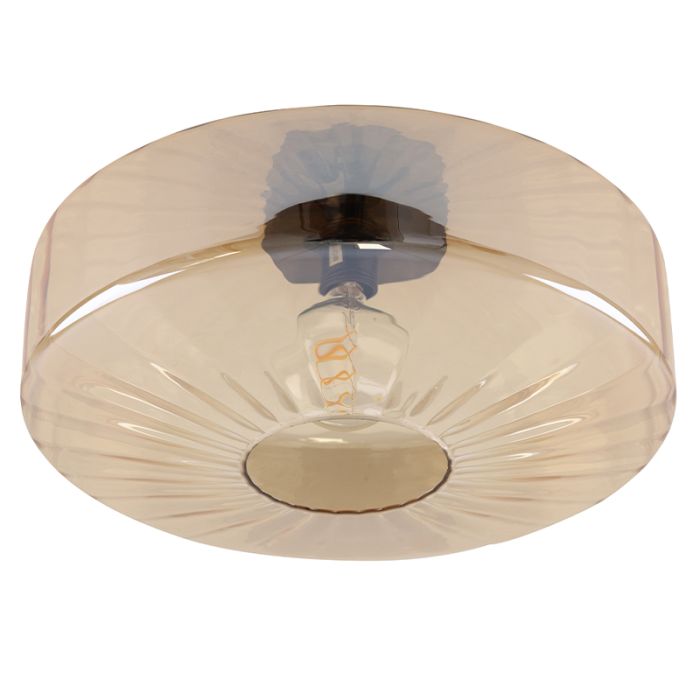 Design flush ceiling light amber, Sevda