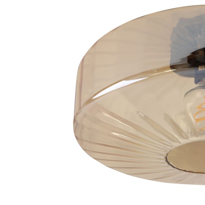 Design flush ceiling light amber, Sevda