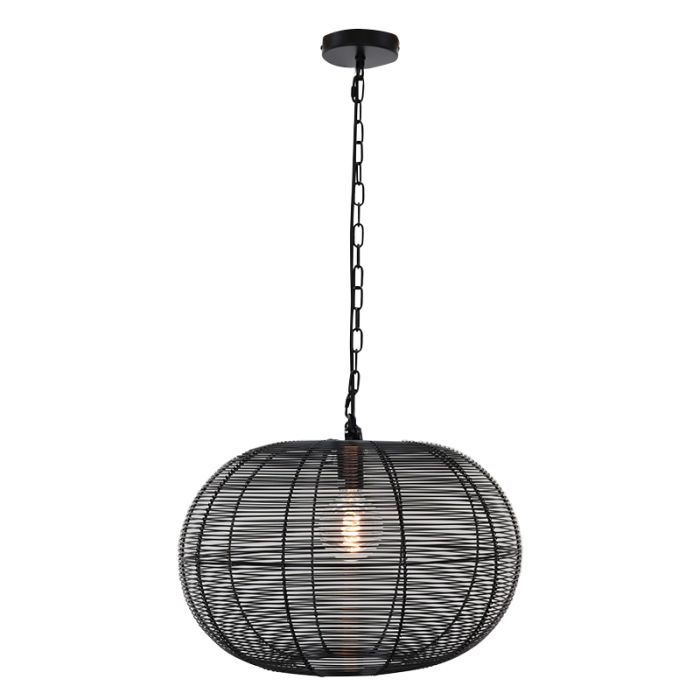 Industrial pendant light black, Phebe
