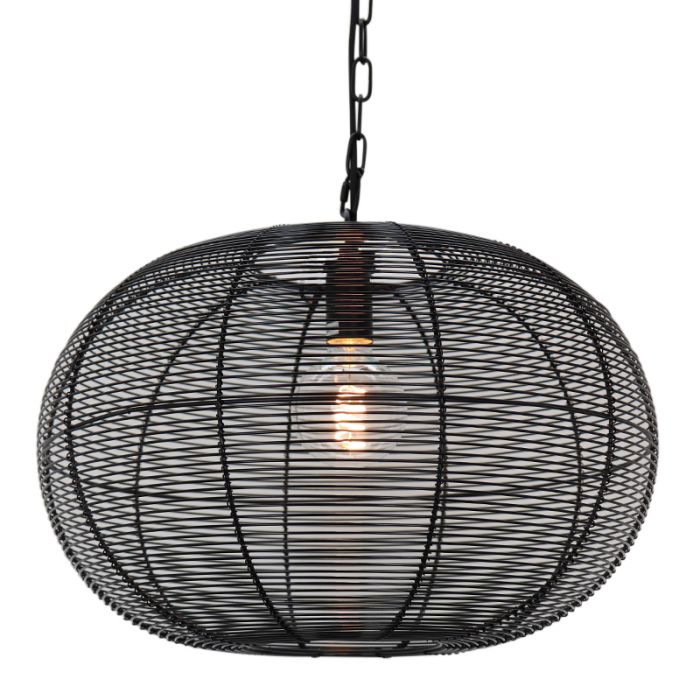 Industrial pendant light black, Phebe