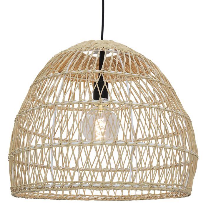 Rattan pendant light brown, Rosa