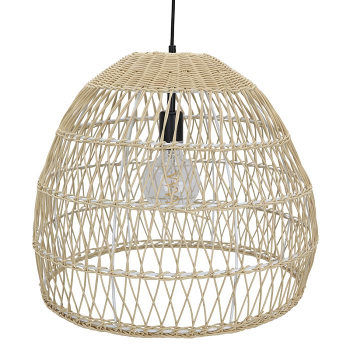 Rattan pendant light brown, Rosa