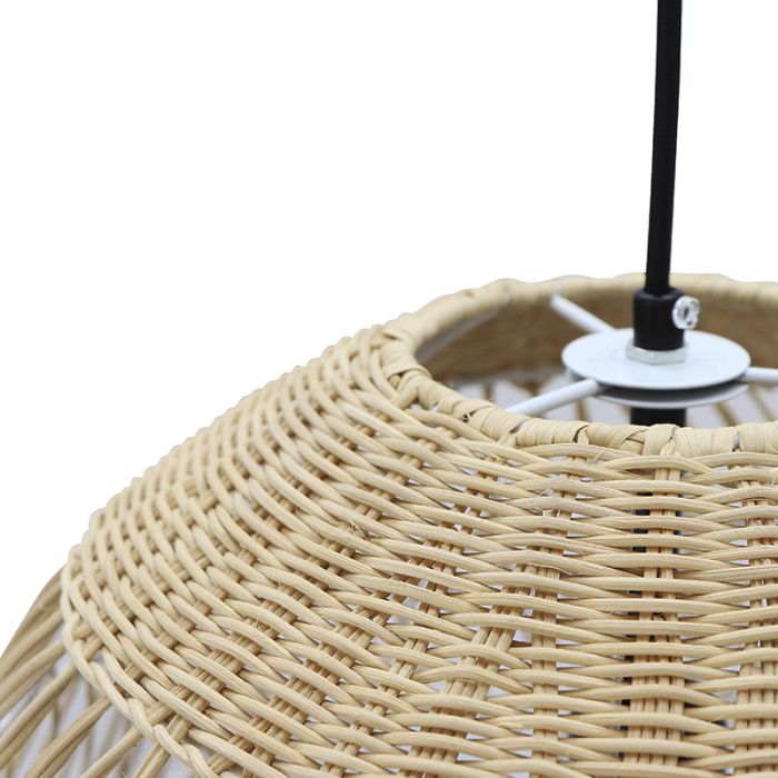 Rattan pendant light brown, Rosa