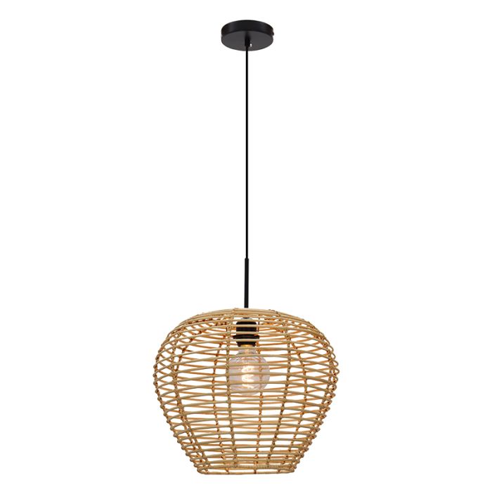 Rattan pendant light brown, Irene