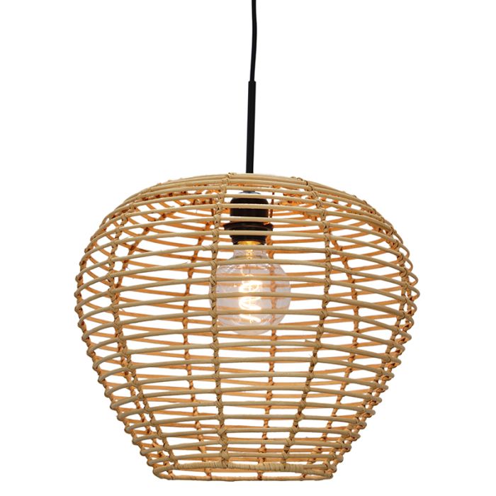Rattan pendant light brown, Irene