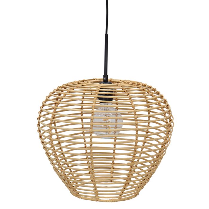 Rattan pendant light brown, Irene