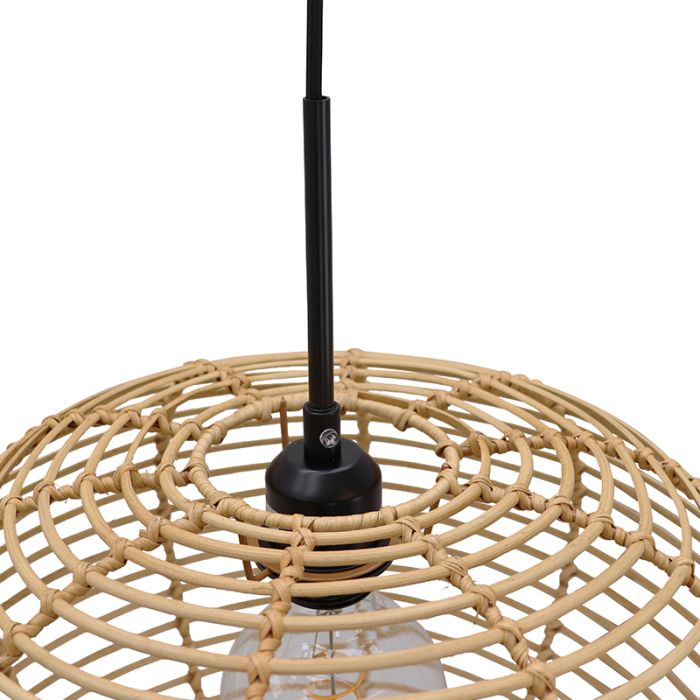 Rattan pendant light brown, Irene