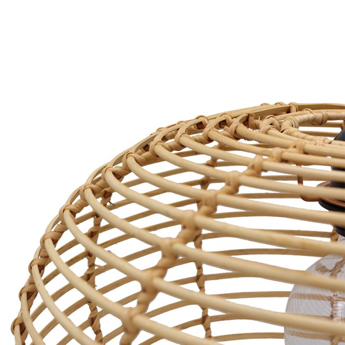 Rattan pendant light brown, Irene