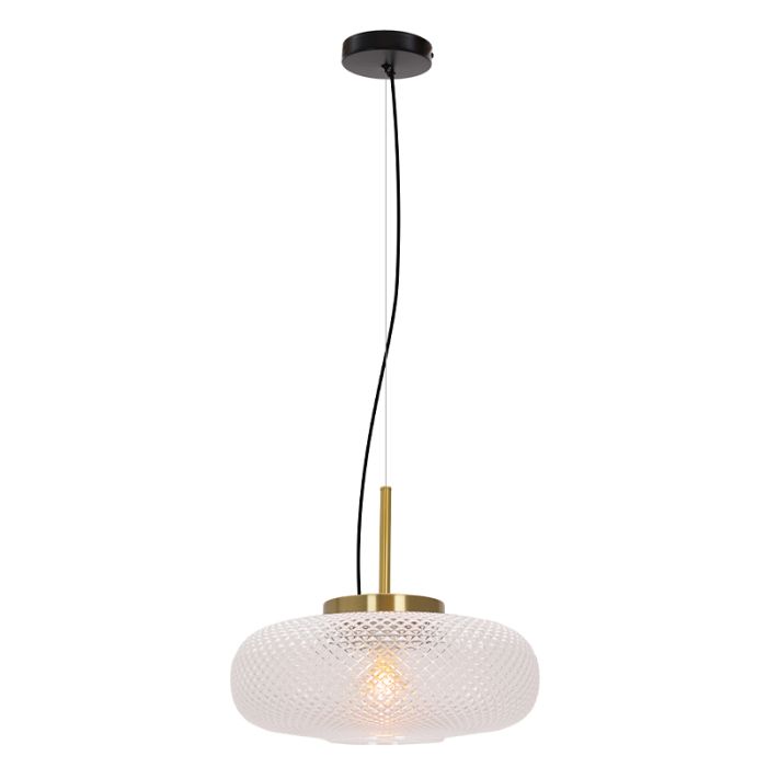 Retro pendant light transparent, Johnson