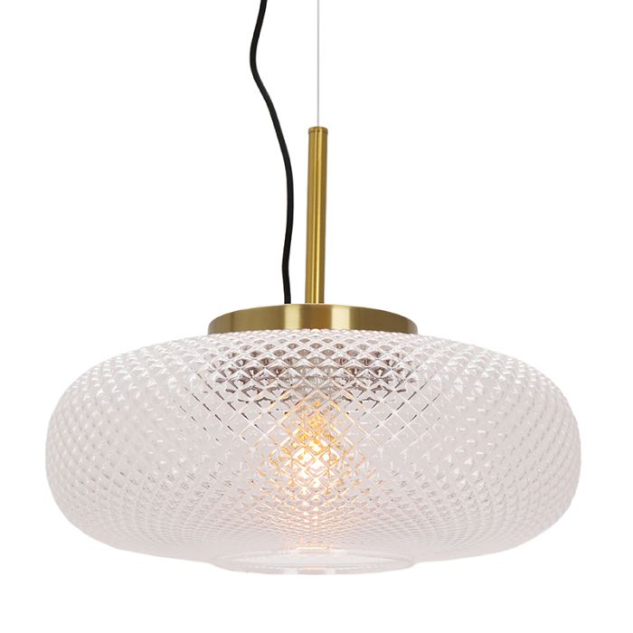 Retro pendant light transparent, Johnson