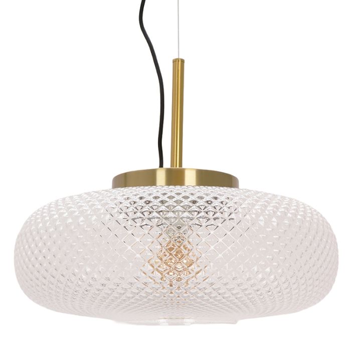 Retro pendant light transparent, Johnson