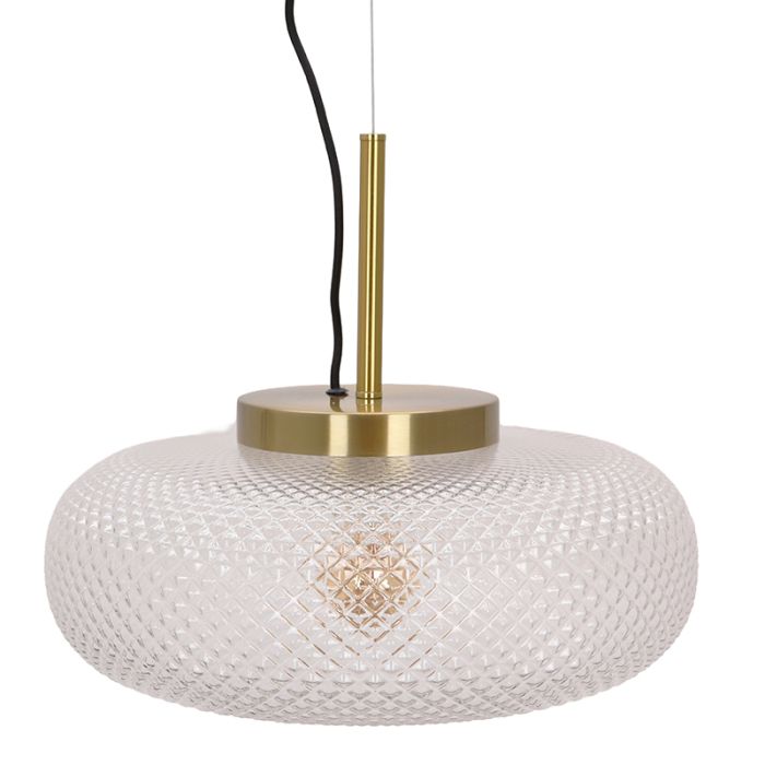 Retro pendant light transparent, Johnson