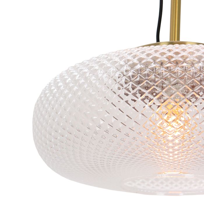 Retro pendant light transparent, Johnson