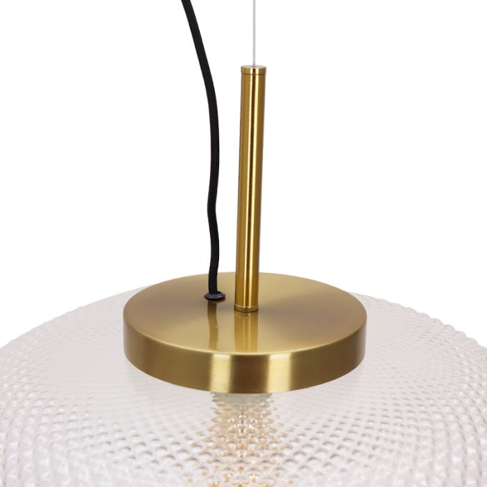 Retro pendant light transparent, Johnson
