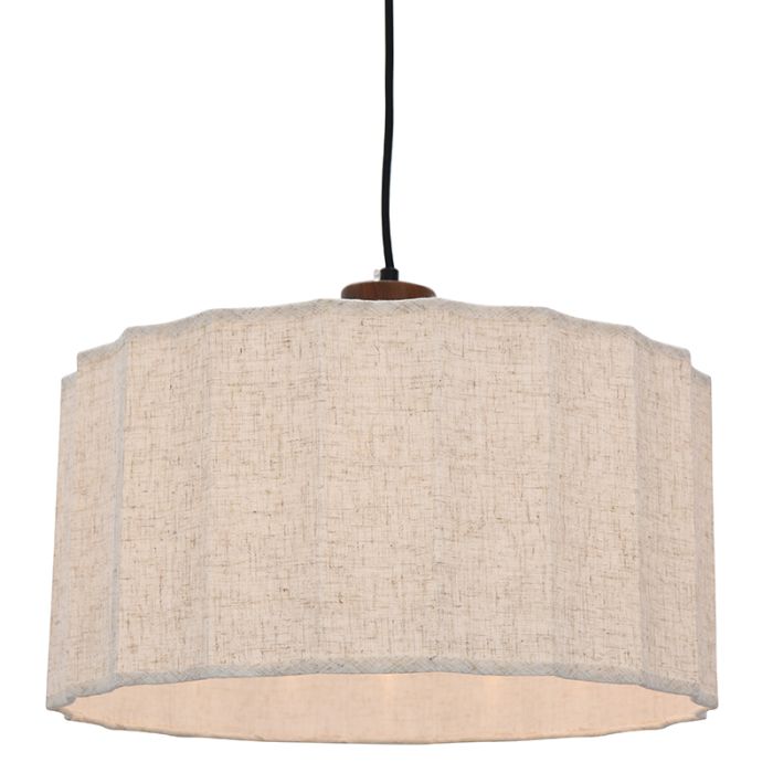 Rustic pendant light beige, Loulou