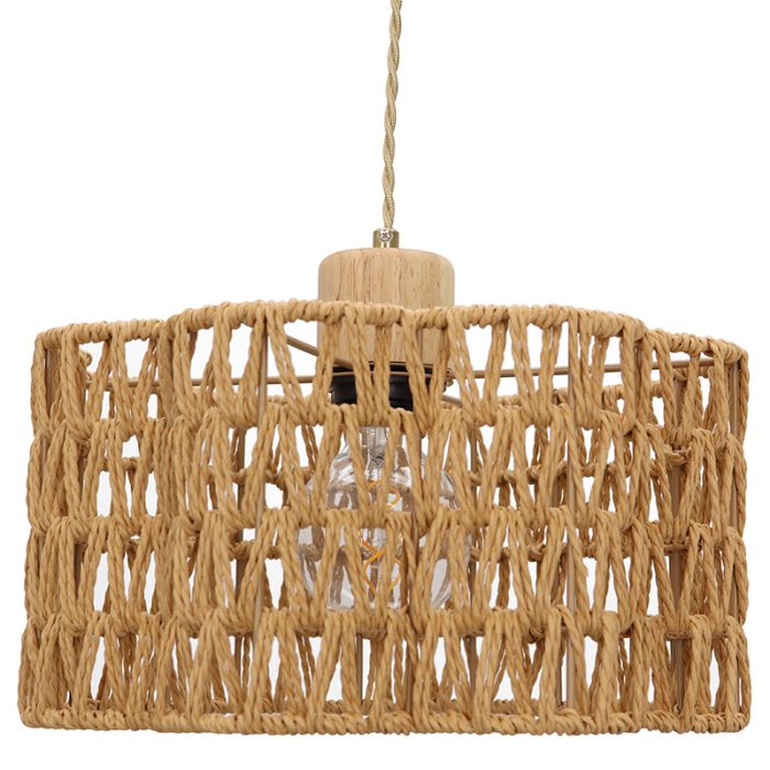 Paper pendant light brown, Mickey