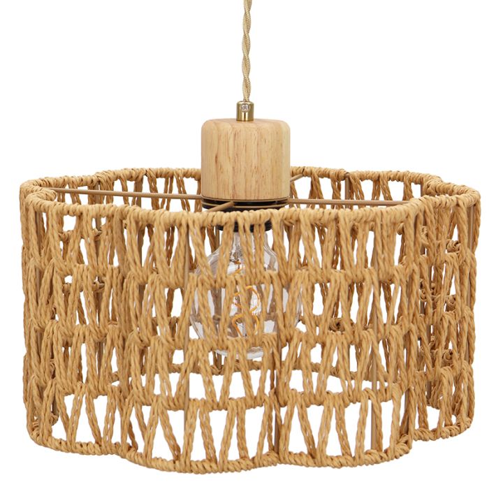 Paper pendant light brown, Mickey