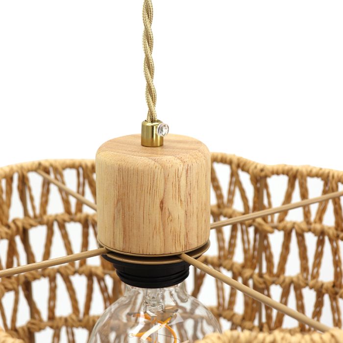 Paper pendant light brown, Mickey