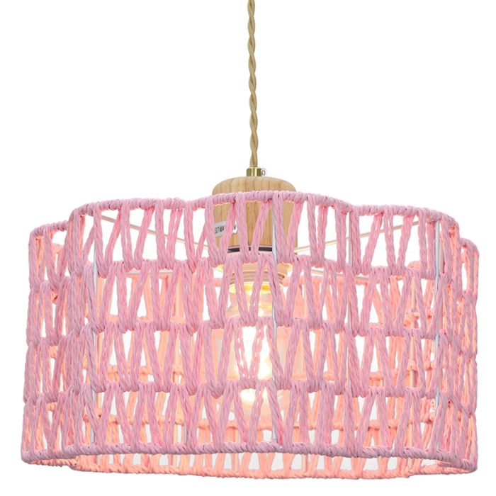 Paper pendant light pink, Mickey