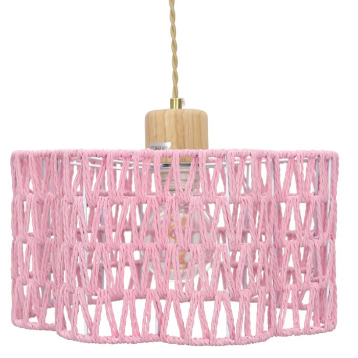Paper pendant light pink, Mickey