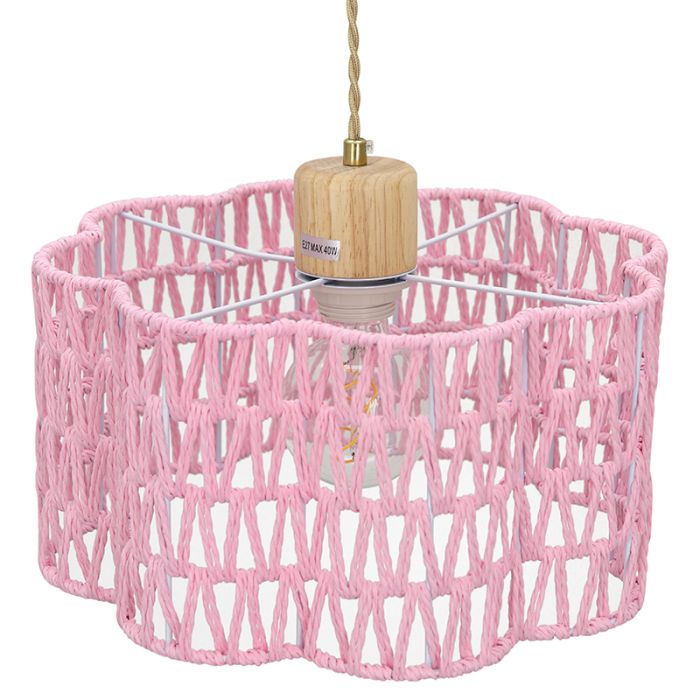 Paper pendant light pink, Mickey