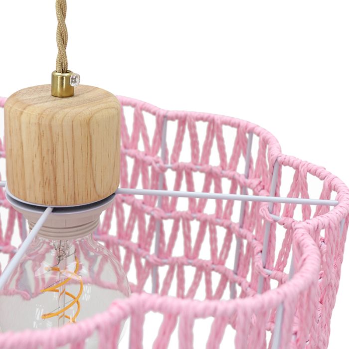 Paper pendant light pink, Mickey