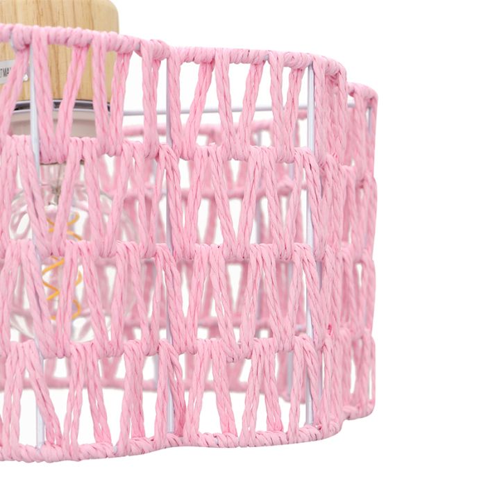 Paper pendant light pink, Mickey