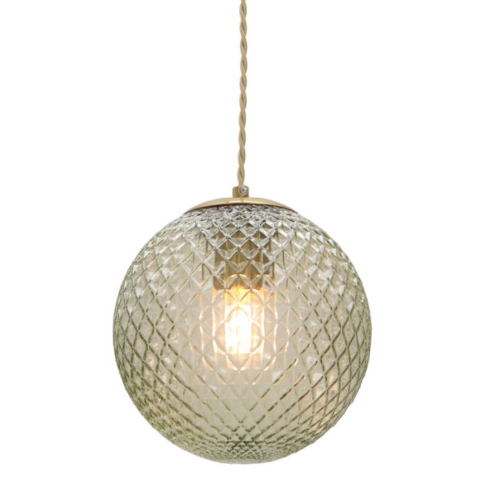 Retro pendant light green, Johnson