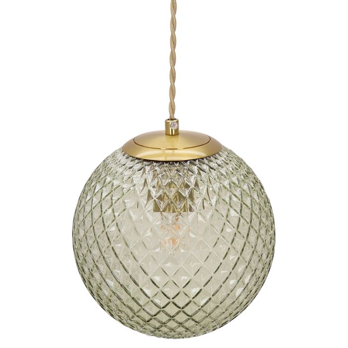 Retro pendant light green, Johnson