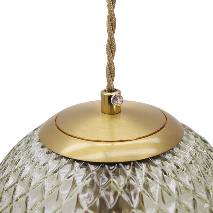 Retro pendant light green, Johnson