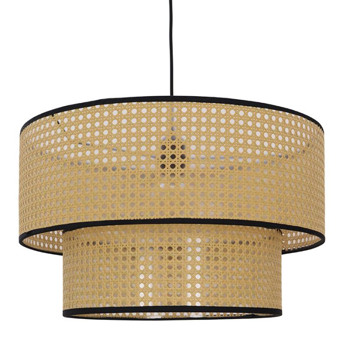 Rattan pendant light brown, Kirsten