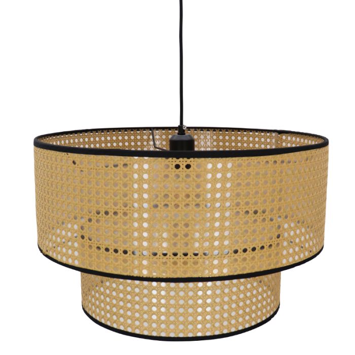 Rattan pendant light brown, Kirsten