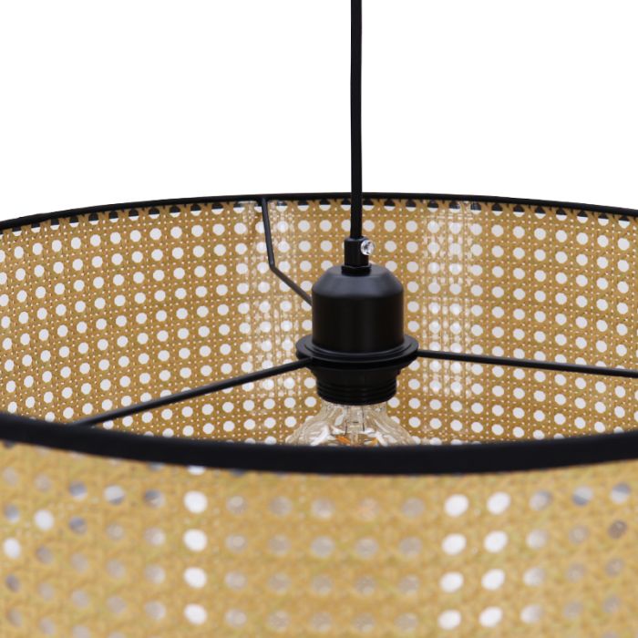 Rattan pendant light brown, Kirsten