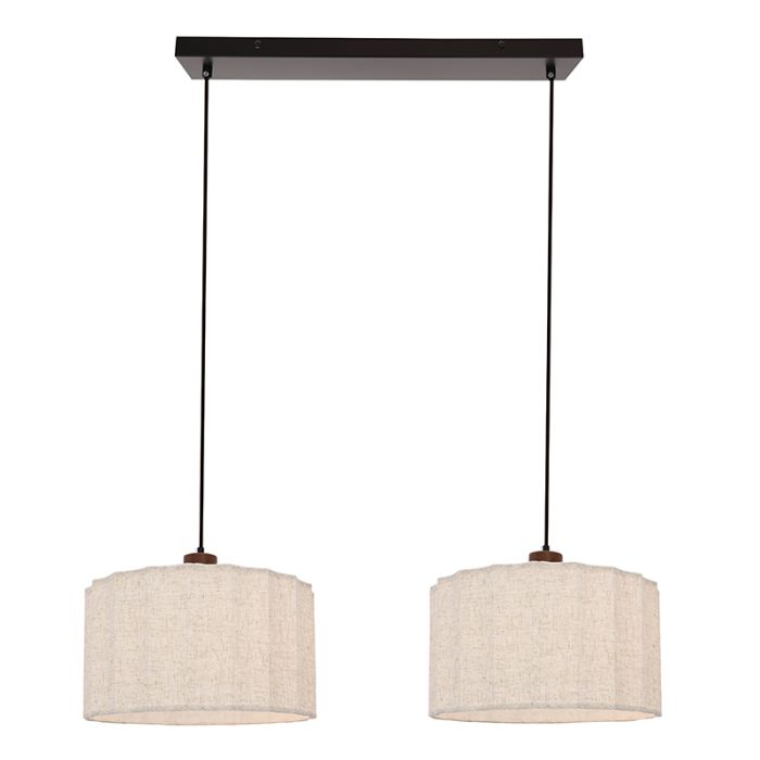 Rustic pendant light beige, Loulou